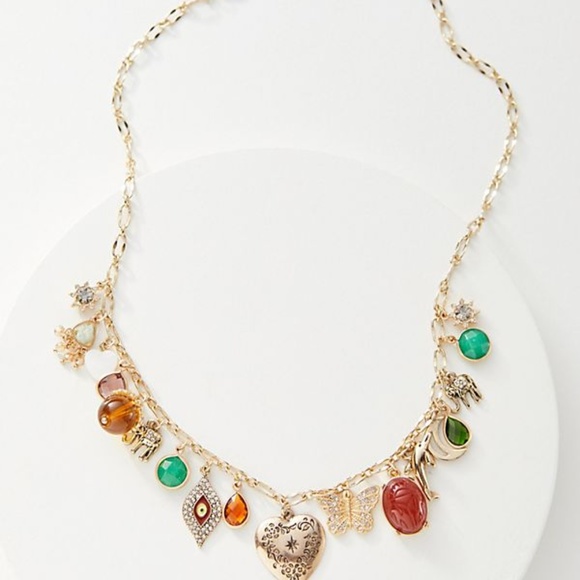Anthropologie Jewelry - Anthropologie Bits and Baubles Charm Necklace NWT